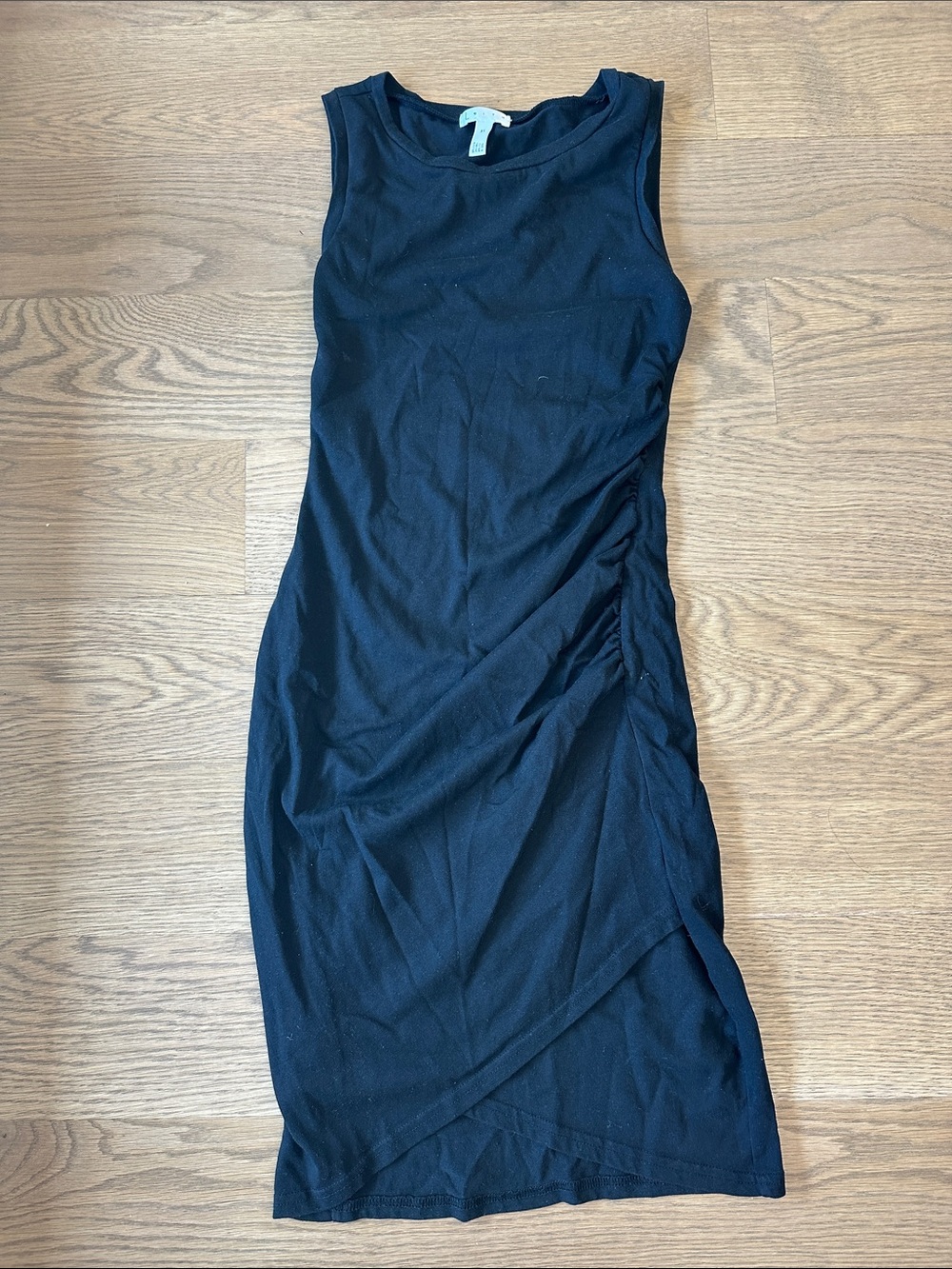 Leith Black Sleeveless Midi Dress